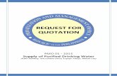 REQUEST FOR QUOTATION - pmo.gov.ph · 4 REQUEST FOR QUOTATION Supply of Purified Drinking Water PMO 01 - 2015 1. The Privatization and Management Office (PMO), through its Bids and