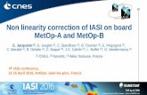 Non linearity correction of IASI on board MetOp-A and MetOp-B · 3 4th IASI Conference , 11-15 April 2016, Antibes Juan-les-pins, France IASI inter-calibration IASI inter-calibration