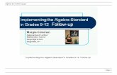Implementing the Algebra Standard in Grades 9-12 Follow-up7).pdf · Page: 75 Algebra 9-12 follow-up.ppt A connection that can be explored using technology