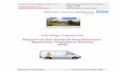 Report of the General Practitioners’ Specimen Transport ... Specimen... · Northern Devon Healthcare NHS Trust File name: GP Specimen Transport Survey 2009 Pathology Department