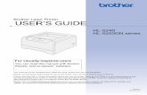 Brother Laser Printer USER’S GUIDE · USER’S GUIDE Brother Laser Printer HL-5240 HL-5250DN series For visually-impaired users You can read this manual with Screen Reader ‘text-to-speech’