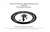 Terrorism Awareness And Prevention - Public Intelligence · Terrorism Awareness And Prevention Participant Guide This presentation was developed by the New Jersey Office of Homeland