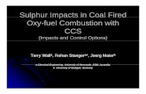 IEA STANGER Sulphur Impacts in Coal Fired Oxy-fuel ... 5_A/IEA STANGER_Sulphur... · The OxyThe Oxy-fuel Processfuel Process Combustion Higher H2S & COS Slagging & Fouling SCR –