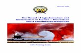 The Threat of Agroterrorism and Bioterrorism in Florida ...flsartt.ifas.ufl.edu/pdf/Lesson Plan Part 1.pdf · Module for The Threat of Agroterrorism and Bioterrorism in Florida –