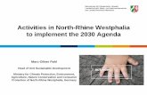 Activities in North-Rhine Westphalia to implement the 2030 ... Activities in North-Rhine Westphalia