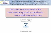 Dynamic measurements for mechanical quantity standards ... · Tasks of National Metrology Institutes • In order to create the scientific bases of measurement, the NMI shall in general