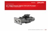 D1 High Power Open Circuit Pumps - danfoss-hydraulik.de · Revision history Table of revisions Date Changed Rev May 2016 Added Size 260 0104 March 2016 minor update 0103 February