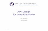 API-Design für Java-Entwickler - jug-da.de · Kai Spichale, API-Design Demnächst im Handel J § Java-APIs § RESTful HTTP, Web-APIs § Messaging § Skalierbarkeit § API-Management