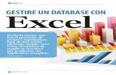 gestire un database con Excel - index-of.co.ukindex-of.co.uk/Magazines/2013/262GEN/262 Art Excel 126-137.pdfP er creare un database bisogna imparare a usare i programmi dedicati alla