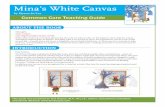 Mina’s White Canvas - Peter Pauper Press · IN REAL-LIFE Mina’s White Canvas by Hyeon-Ju Lee Common Core Teaching Guide Reading Literature Standard 5 RL K.5 Recognize common types
