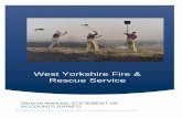 West Yorkshire Fire & Rescue Service - wyfs.co.uk · 3 Narrative Report 622 road traffic collisions 1,332 vehicle fires 84 flooding incidents During these incidents firefighters carried