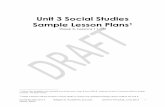 Unit 3 Social Studies Sample Lesson Plansbridges-sifeproject.com/Course_Materials/06_SS/SS_U03/SS_U3_Sample... · Social Studies Unit 3 Bridges to Academic Success Draft to NYCDOE,