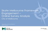 Skate Melbourne Framework Engagement Online Survey Analysis · Thus, charts and tables are based on (i.e.: percentaged to) those who did answer each question). Several analyses/breaks