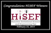 Congratulations HISEF Winners - cusd80.com HISEF... · 5th Grade Navarrete Nathan Anderson Arizona Alkalinity 6th Grade ACP Oakland Alex Weiss Enzymes in Action