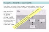 Typical sediment contaminants - Landau · Typical sediment contaminants. Distribution of contaminants surface waters between water, air and sediments/suspended matter according to