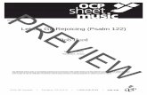 sheet OCP music - Music.Worship.Service | OCP · Speaking as it does of going to the house of God, Psalm 122 is especially apt for gathering. This This setting may be performed more