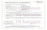 CERTIFICATE OF CONFORMITY - eltherm.com · SCHEDULE to US Certificate Of Conformity No: FM17NUS0022 THIS CERTIFICATE MAY ONLY BE REPRODUCED IN ITS ENTIRETY AND WITHOUT CHANGE FM Approvals