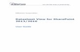 Datasheet View for SharePoint 2013/2016 - kwizcom.com · KWizCom Corporation Datasheet View for SharePoint 2013/2016 User Guide