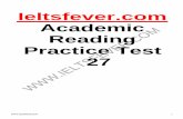 Ieltsfever.com Academic Reading Practice Test 27 · Recognising the adverse health effects of trans fatty acids, many food manufacturers and retailers have been systematically removing