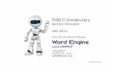 TOEIC Vocabulary - wordengine.jp Vocabulary - Secrets... · Examples: letters “A” and “G€35 TOEIC General A a a ability abandon able ability aboard able about about above