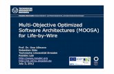 Multi-Objective Optimized Software Architectures (MOOSA ... · Multi-Objective Optimization (MOO) of Configurations Fakultät Informatik Institut Software- und Multimediatechnik,
