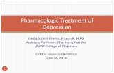 Pharmacologic Treatment of Depression · Objectives 3 1. Describe the common pharmacologic agents used to manage depression in the elderly population. 2. Discuss the efficacy, safety