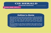 CIS HERALD - calcuttais.edu.in Herald... · The organizing committee would like to thank Dr. Nath for her continued support, all the participating schools and their Heads and all