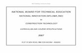 NATIONAL BOARD FOR TECHNICAL EDUCATION in Building Construction.pdf · nid in building construction (draft) 1 national board for technical education national innovation diploma (nid)