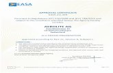 EASA - aerolite.ch Part 21 Subpart J (DOA)_2017-12.pdf · of this document is approved under the authority of DOA ref. EASA.21J.359" to approve minor revisions to the aircraft flight