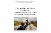 ASSISTED BY EKATERINA ANDERSON AND LISA JENKINS The … · The Syrian Refugee Crisis and Lessons from the Iraqi Refugee Experience BY SARAH A. TOBIN ASSISTED BY EKATERINA ANDERSON