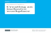 An employer’s guide to Creating an inclusive workplace · An employer’s guide to creating an inclusive workplace This guide contains a range of ideas to help you use human rights