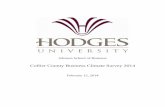 Collier County Business Climate Survey 2014 · Collier County Business Climate Survey 2014 HU Johnson School of Business Page 4 About Hodges University Hodges University, founded