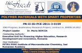 POLYMER MATERIALS WITH SMART PROPERTIES II_PCE_Competitia 2011...-Types of interactions occurring in solutions of natural and synthetic polymers - Peculiar behaviors of natural or