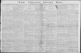 THE OMAHA DAILYBEE. - nebnewspapers.unl.edu · 3,Dlaz a mlslonary of tim Southern lJaptlBt church of the United States, wn or-reate1-today and taken to pollee)ieadquar-ters, lib;