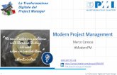 Modern Project Management - pmi-nic.org · 3 La Trasformazione Digitale del Project Manager Prima di cominciare PDU (1 PDU TPM per certificati PMP/PgMP, PMI- ACP, PMI- PBA, PfMP e