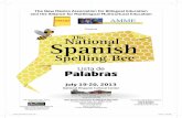 National The Spanish - NATIONAL SPANISH SPELLING BEEnationalspanishspellingbee.com/wp-content/uploads/2013-NSSB-Wordlist.pdf · 4 NEW MEXICO ASSOCIATION FOR BILINGUAL EDUCATION The