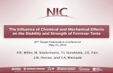 The Influence of Chemical and Mechanical Effects on the ... · of polyvinyl acetate and polyvinyl formal in the polymer In addition to shear hydrolysis, upon exposure to water, also
