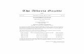 The Alberta Gazette · THE ALBERTA GAZETTE, PART I, MAY 31, 2016 - 464 - Energy Production Allocation Unit Agreement (Mines and Minerals Act) Notice is hereby given, pursuant to section
