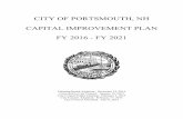 CITY OF PORTSMOUTH, NH CAPITAL IMPROVEMENT PLAN FY …planportsmouth.com/2016-2021CapitalImprovementPlan.pdf · CAPITAL IMPROVEMENT PLAN FY 2016 to FY 2021 CITY OF PORTSMOUTH, N.H.
