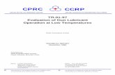 TR-01-97 Evaluation of Gun Lubricant Operation at Low ... · C PRC CCRP CANADIAN POLICE RESEARCH CENTRE CENTRE CANADIEN DE RECHERCHES POLICIÈRES TR-01-97 Evaluation of Gun Lubricant