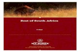 Best of South Africa - mtsobek.com · different wineries for tastings and end the tour with a delicious lunch at a country restaurant. Travel to Paarl at Travel to Paarl at the foot