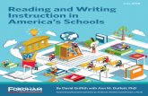 July 2018 Reading and Writing Instruction in America’s Schoolsedex.s3-us-west-2.amazonaws.com/publication/pdfs/(07.19) Reading and... · It’s good news that most teachers report
