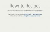 Rewrite Recipes - Rewrite Rules by  آ  Rewrite Recipes Advanced Permalinks and Rewrites by