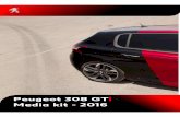 Peugeot 308 GT Media kit - 2016d3d6mf6ofxeyve.cloudfront.net/wieckautodeadline60/files/2016 308 GTi... · o Readouts for power and torque delivery, turbo boost, and longitudinal and