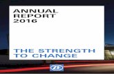 ANNUAL REPORT 2016 ANNUAL REPORT 2016 - zf.com · 2016 2015 Sales € million 35,166 29,154 Research & development expenses € million 1,948 1,390 Operating profit or loss € million