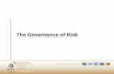 The Governance of Risk - crm.bhfglobal.comcrm.bhfglobal.com/files/bhf/BHF Governance of Risk Presentation August... · Strategy is concerned with the long-term direction of the organisation