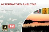 ALTERNATIVES ANALYSIS - saj.usace.army.mil · reference and comparison.) BUILDING STRONG ® Practicable Alternatives . At a minimum, the following general site information for . each