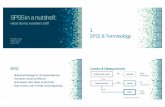 SPSS in a nutshell - digital.lib.hkbu.edu.hk · SPSS in a nutshell: what do my numbers tell? Timothy Yeung DMSS, Library 14 Nov 2018 1. SPSS & Terminology SPSS Statistical Package