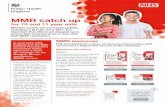 MMR catch up - assets.publishing.service.gov.uk · MMR catch up for 10 and 11 year olds Measles: don’t let your child catch it flyer This information leaflet is designed for use