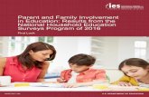 Parent and Family Involvement in Education: Results from ... · Parent and Family Involvement in Education: Results from the National Household Education Surveys Program of 2016 First